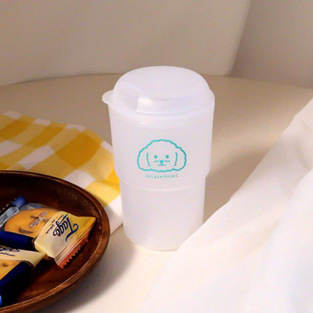 韩国可爱图案吸管随手杯饮水杯