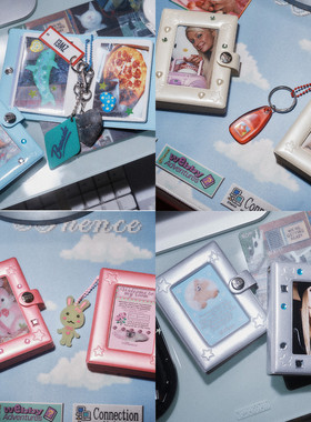 韩国Thence追星小卡相册INS相簿相片集Mini3寸拍立得珠光卡册收纳