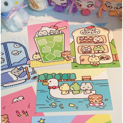 韩国heeheeclub彩色祝福明信片