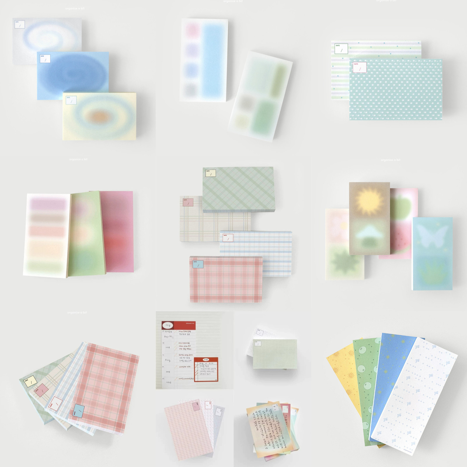 韩国OAB横线小号备忘便签方形