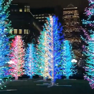 创意变色七彩流光灯饰树发光树木行道树街道亮化提升装饰设计定制