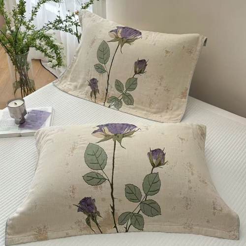 加厚棉纱提花一对装防滑家用色织