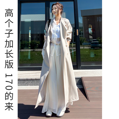 不起球不褶皱高个子风衣外套春季