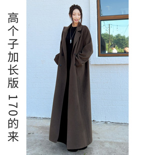 双面呢大衣女款2025新款深冬独特超好看外套羊毛高个子羊绒高级感