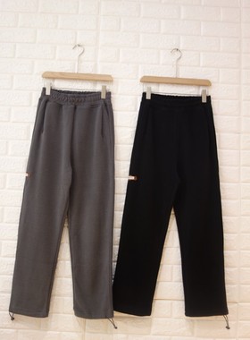 直筒卫裤也可收口～春秋冬宽松韩版休闲裤外贸纯棉女裤 尾货 赞