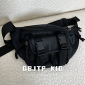 Q宝家童品 儿童斜挎包男女童潮流胸包宝宝斜挎包网红ins男童腰包