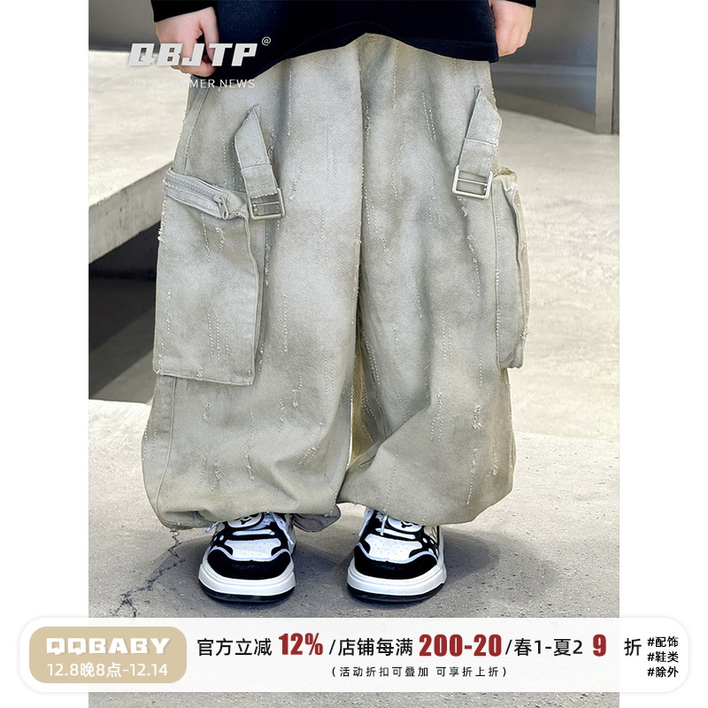 男童工装裤夏季裤子儿童休闲裤