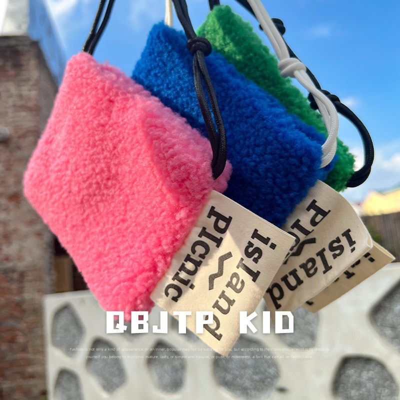 Q宝家童品 儿童斜挎包韩系胸包女童羊羔绒背包ins男童时尚腰包潮,童装/婴儿装/亲子装,包包,淘宝优惠券,粉丝福利购,淘宝优惠卷