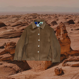 时着 日韩风柔软羊毛男士立体剪裁时装夹克毛呢冬季御寒街头外套