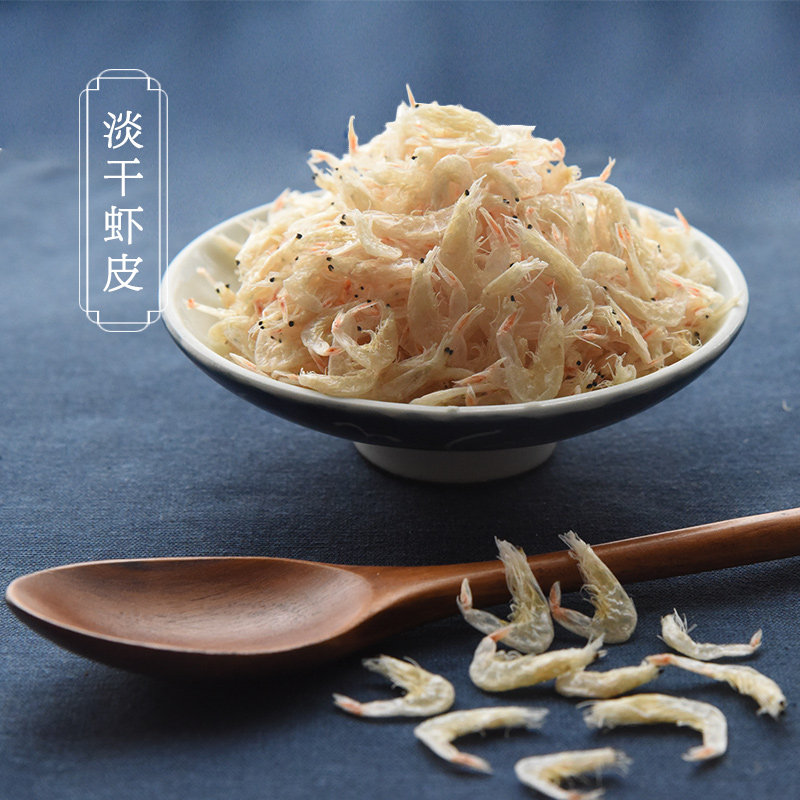 山海农人淡干虾皮渤海湾熟虾皮200g