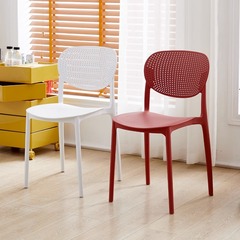 特厚塑料椅子加厚家用靠背餐桌椅子现代简约阳台餐厅创意简易胶椅