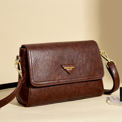 2025新款时尚百搭简约高级感小方包小众设计休闲单肩斜挎包手提包