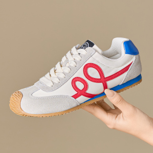 舒适软底运动休闲鞋 Tt&Mm 女2026新款 粉色内增高德训鞋 汤姆斯女鞋