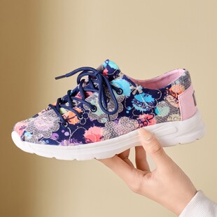 夏季 复古厚度增高帆布鞋 薄款 轻便布鞋 Tt&Mm 女潮鞋 汤姆斯低帮女鞋