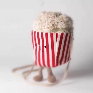 英国Jellycat趣味爆米花包包个性时尚斜挎包可爱礼物创意学生礼物