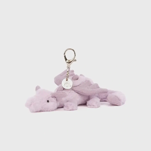英国jellycat飞龙钥匙扣挂件紫龙挂饰配件玩偶圣诞礼物包包挂件