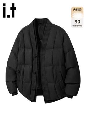 官方正品Mrakeai Kyyds MK黑色新中式加厚羽绒服男士冬季90白鸭绒