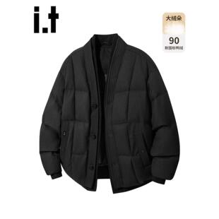 官方正品Mrakeai Kyyds MK黑色新中式加厚羽绒服男士冬季90白鸭绒