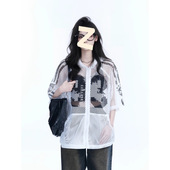 Mrakeai Kyyds MK美式 官方正品 复古镂空连帽球衣男小众设计感夏季