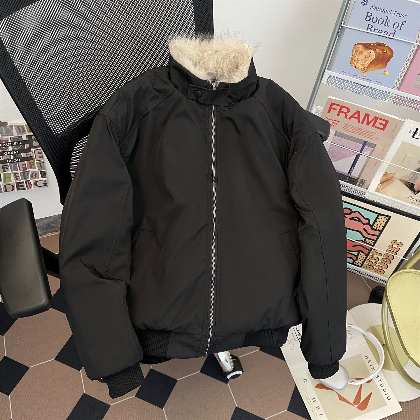 官方正品Mrakeai Kyyds MK年运动棉服百搭外套男冬季潮牌纯色情侣