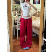 Mrakeai 裤 Kyyds 官方正品 MK美式 辣妹工装 女设计感运动裤 子无品牌