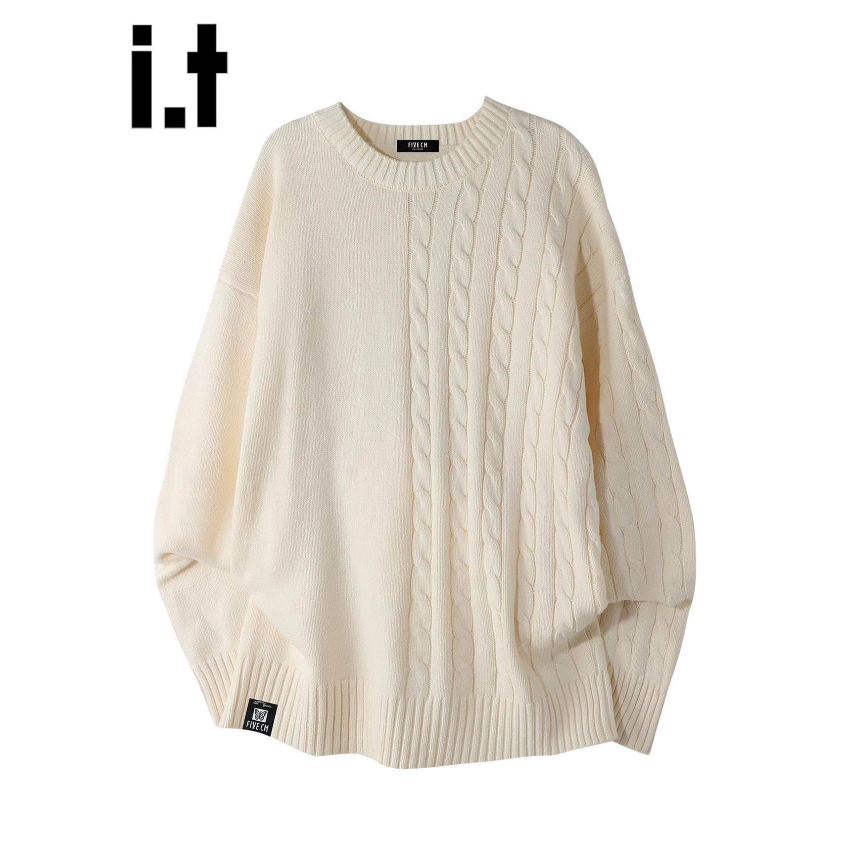 官方正品Mrakeai Kyyds MK时尚帅气麻花毛衣男款2025秋季内搭宽松