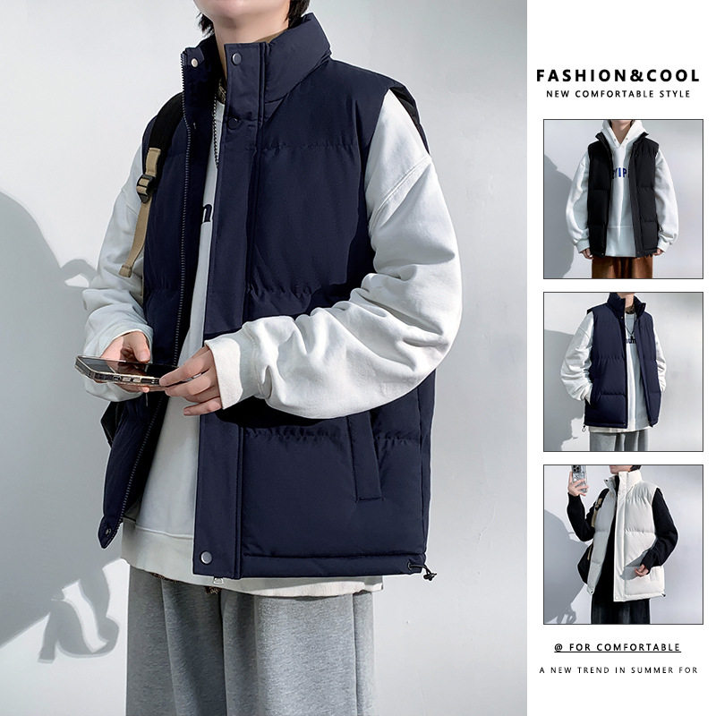 官方正品Mrakeai Kyyds MK大码马甲男士冬季宽松休闲棉袄潮流情侣