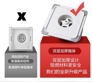 325x325集成吊顶换气吸顶排气排风扇带照明led灯世纪豪门326赛华