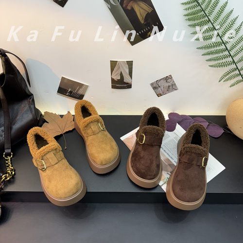 5厘米厚底【洋气勃肯鞋】阔腿裤2025新款爆款秋冬季勃肯鞋女鞋子