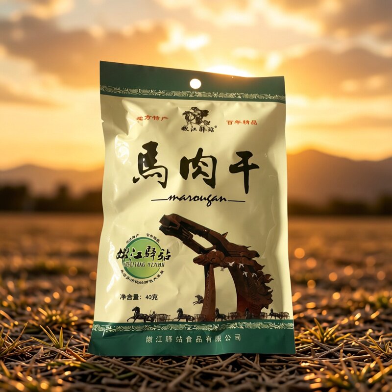 马肉干特产嫩江驿站独立包装风干马肉礼盒站民传统秘制始于1898