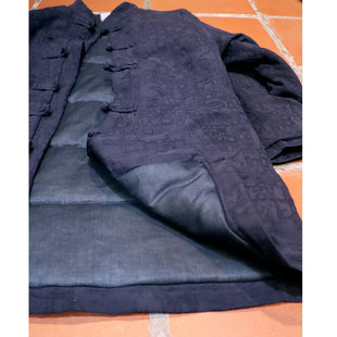 【苇素禅服】中式棉麻棉袄套装,冬季加厚夹棉外套+夹棉阔腿裤