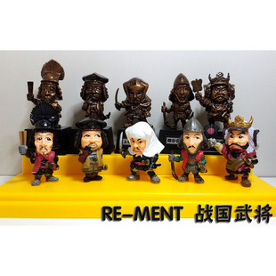 RE-MENT 日本战国武将Q版公仔手办人偶武士 织田信长 丰臣秀吉 等