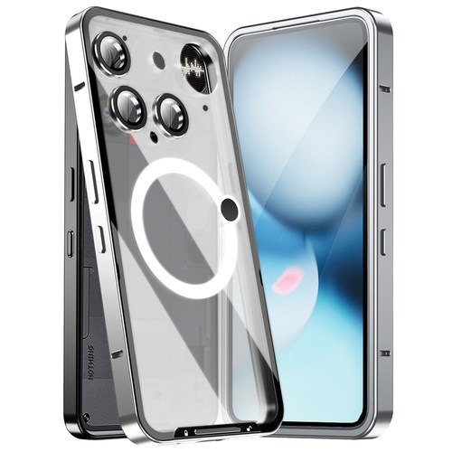 适用Nothing Phone3手机壳新款磁吸镜头全包防摔金属磨砂透明玻璃保护套简约超薄外壳网红ins风男女款高级感
