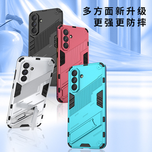 创意ins风网红samsungA26朋克外壳带支架男女款 全包防摔硅胶磨砂软壳A36气囊保护套厚个性 三星A56手机壳新款