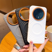 适用荣耀Magic8手机壳新款 磁吸全包防摔硅胶软壳磨砂Magic8Pro素皮气囊保护套网红ins风潮牌波漾纹外壳男女款