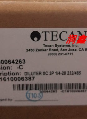 TECAN 30064263-C DILUTER XC 3P 1/4-28 232/485帝肯泵全新现货