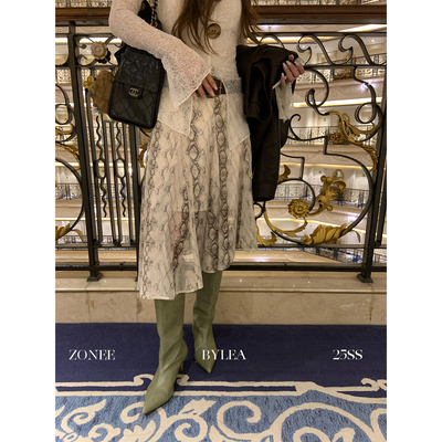 ZONEE/LEA宋亦雯印花短款半身裙