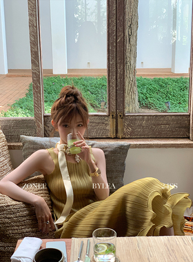 ZONEE/LEA宋亦雯 TinkerBell小叮当原创法式时髦上衣半身裙套装女