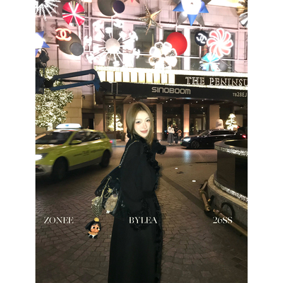 ZONEE/LEA宋亦雯双面呢大衣外套