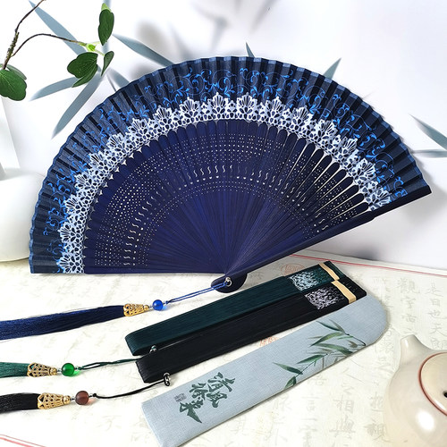 新中式旗袍小折扇女士古风扇子