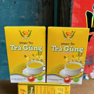 Phat生姜沖劑姜味沖飲品100g 10條 Gung 盒 Tien 越南姜茶Tra