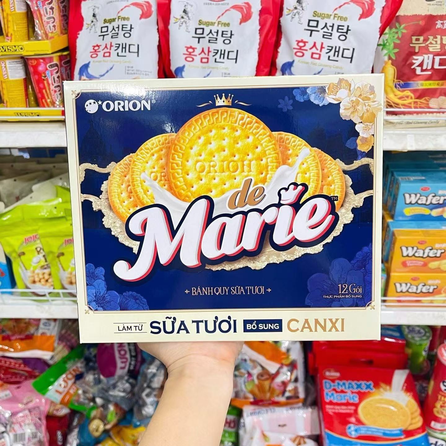 越南ORIONMarie玛丽鲜奶饼干