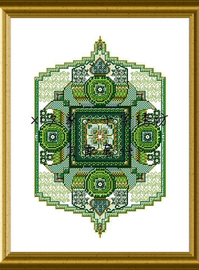 CD The Splendids 锦绣花园之绿色(一)含原版古董珠水晶 十字绣套