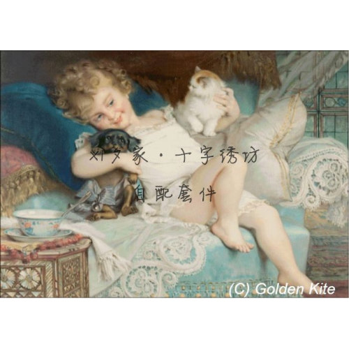 GK原版图纸TroisAmis十字绣