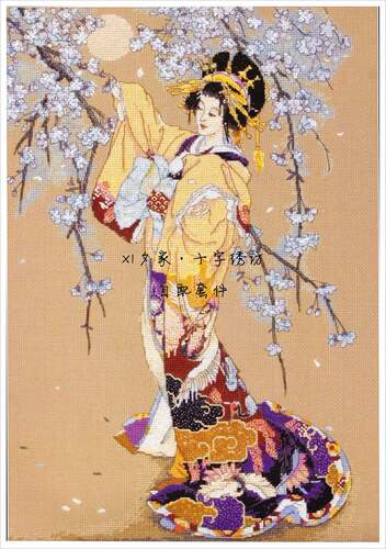 咖色春代十字绣ANC品牌日式风格