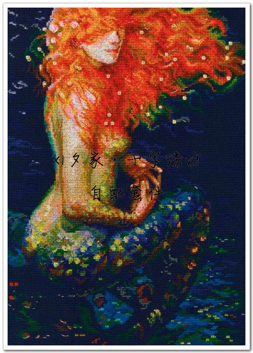 法国正品DMC十字绣自配套件 俄罗斯自配 RTO M596-深海美人鱼