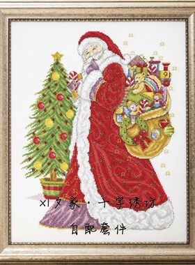 法国正品DMC十字绣自配套件 Joan Elliott-Father Christmas圣诞