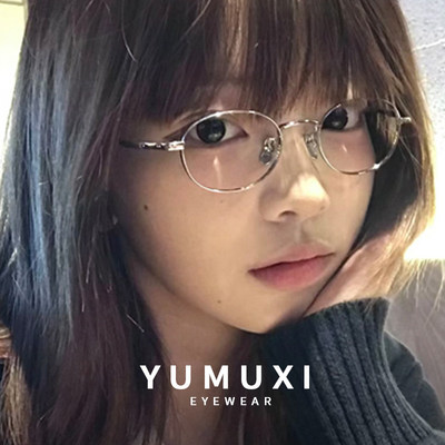 【37】复古金属细框眼镜女知性金丝银丝防蓝光时尚文艺潮流36016