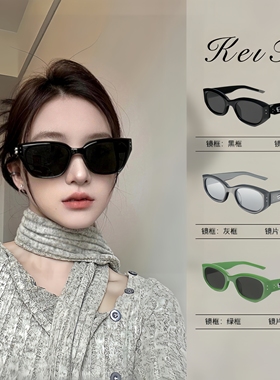 GM墨镜偏光男女同款潮流猫眼女士开车出行太眼镜防紫外线可配近视