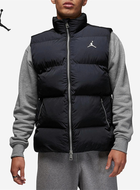Nike/耐克 JORDAN男冬新款运动立领保暖防风休闲棉马甲FB7308-010